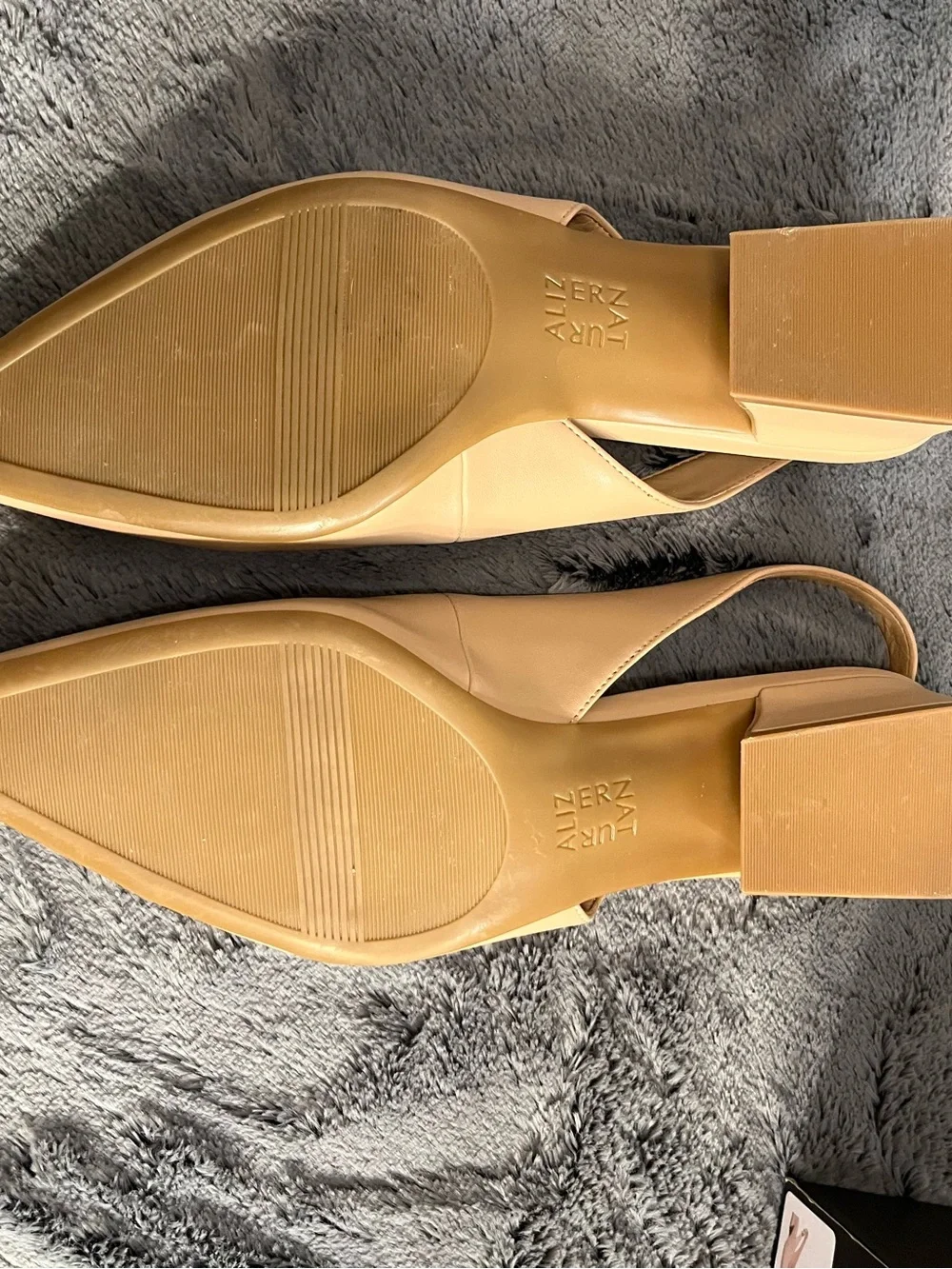 NATURALIZER Women's Tan Slingback Pointed-Toe Pumps Size 10M New - Picture 5 of 5